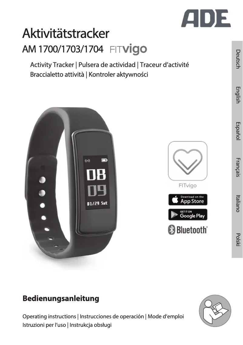 Page n°1 - Manuel utilisateur ADE FITvigo AM 1700