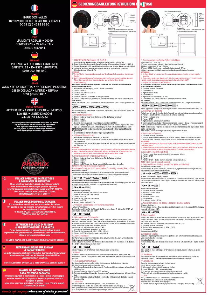 Image de la première page du manuel de l'appareil FS1282F