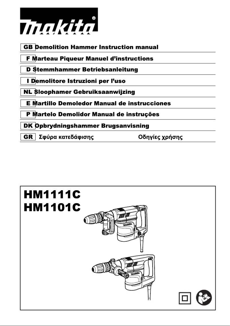 Page 1 de la notice Manuel utilisateur Makita HM1101C