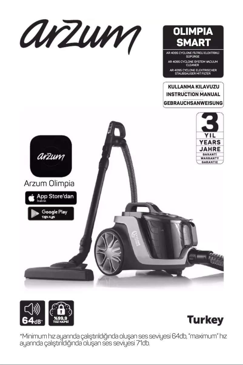 Imagen de la primera página del manual del dispositivo Olimpia Smart AR4095