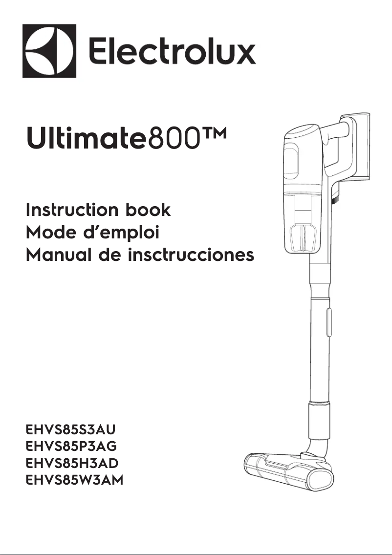 Page n°1 - Manuel utilisateur Electrolux Ultimate 800 EHVS85W3AM