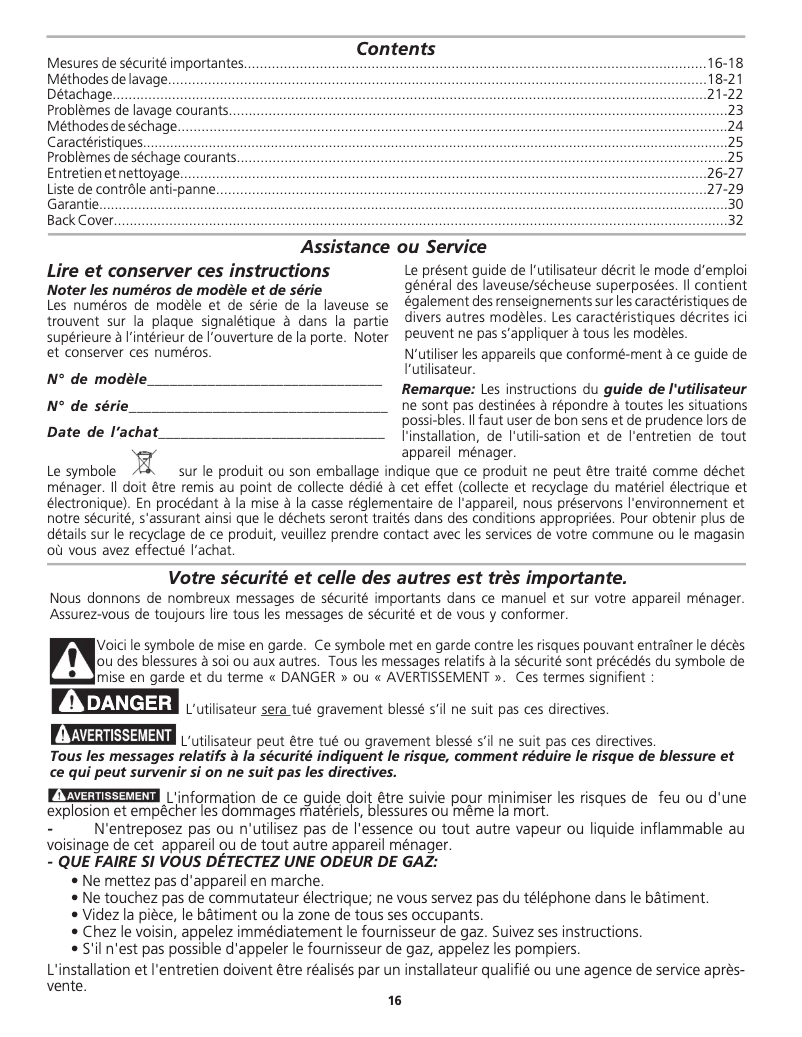 Image de la première page du manuel de l'appareil GCET1031FS