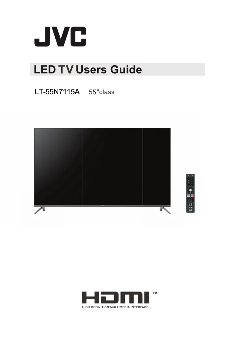 Page n°1 - Manuel utilisateur JVC LT-43N7125A