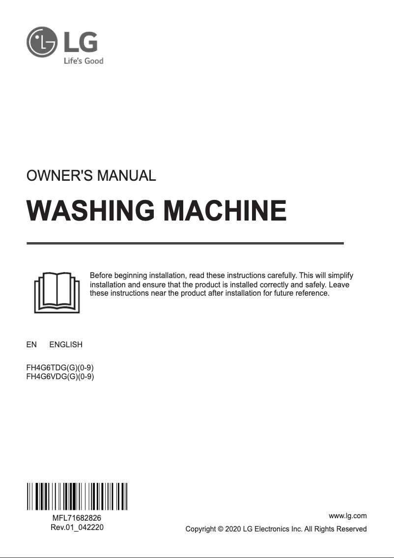 Image de la première page du manuel de l'appareil FH4G6VDGG6