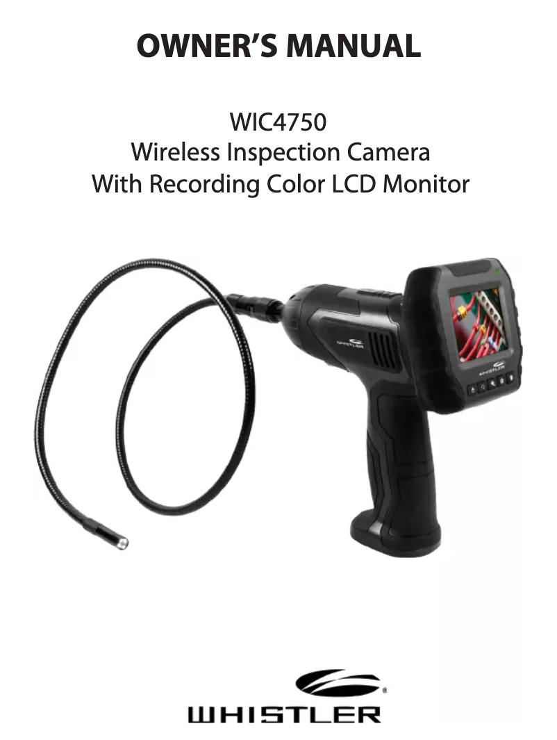 Image de la première page du manuel de l'appareil WIC-4750