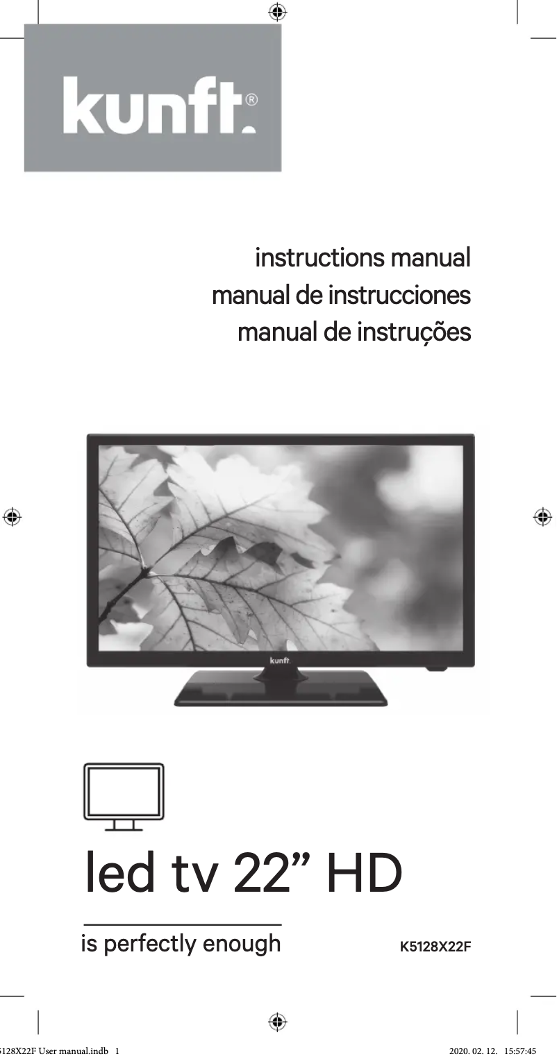 Page 1 de la notice Manuel utilisateur Kunft K5128X22H