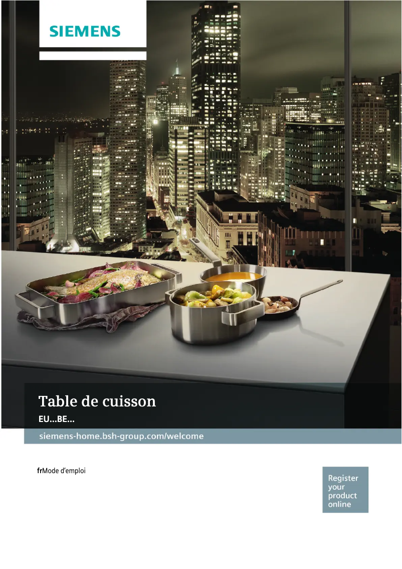 Page n°1 - Manuel utilisateur Siemens EU611BEB1E