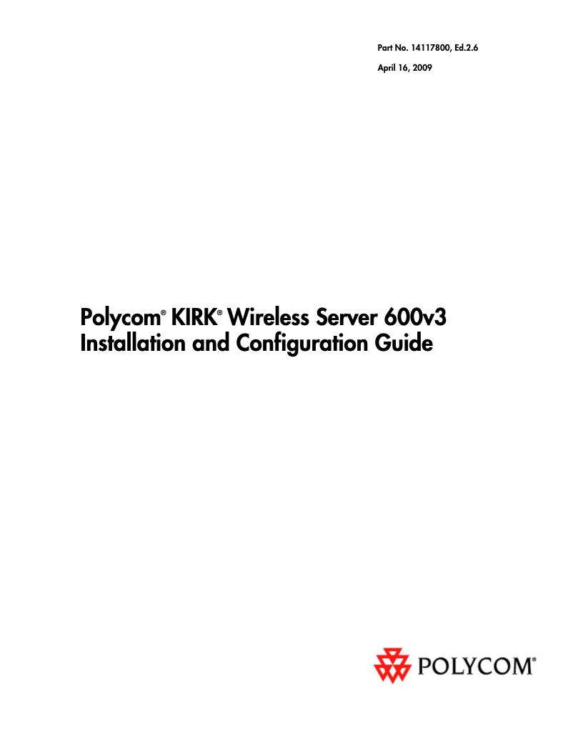 Image de la première page du manuel de l'appareil Wireless Server 600V3