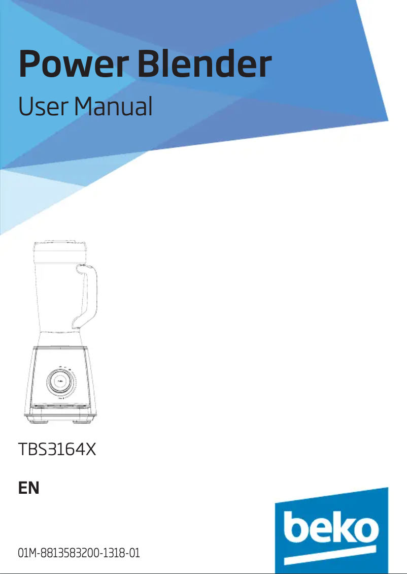 Página 1 del manual Manual de usuario Beko TBS3164
