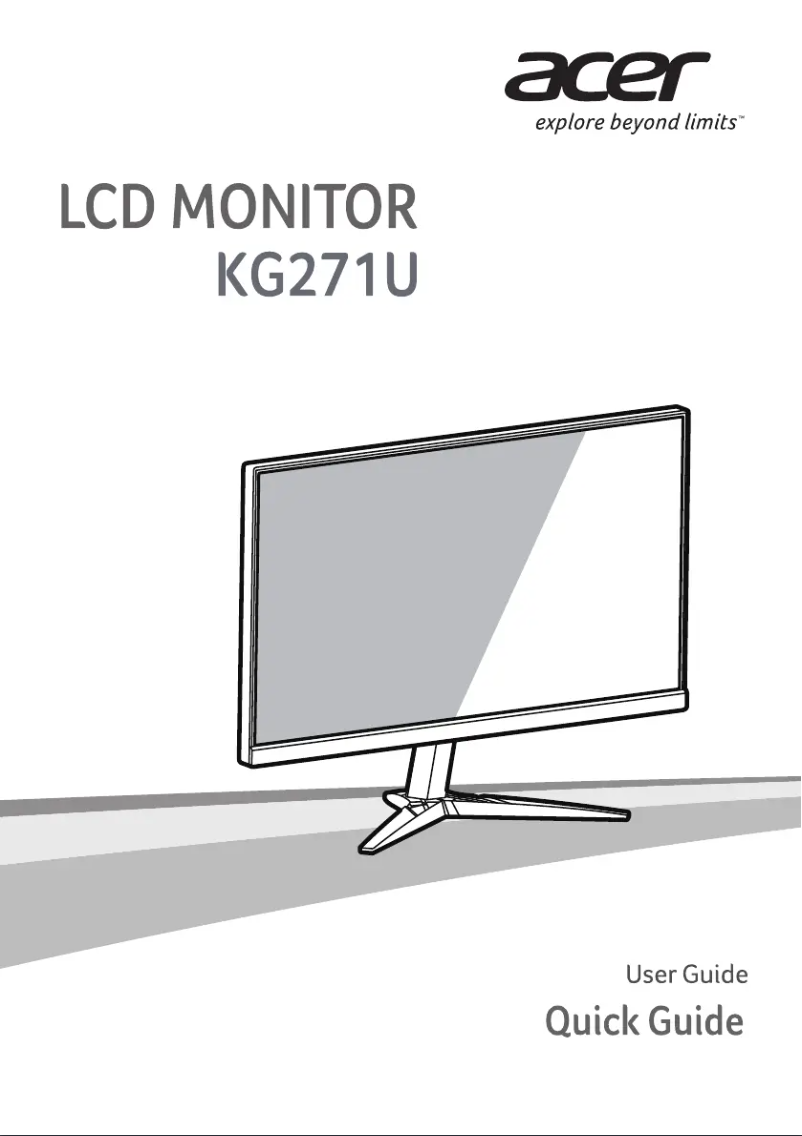 Imagen de la primera página del manual del dispositivo KG271U