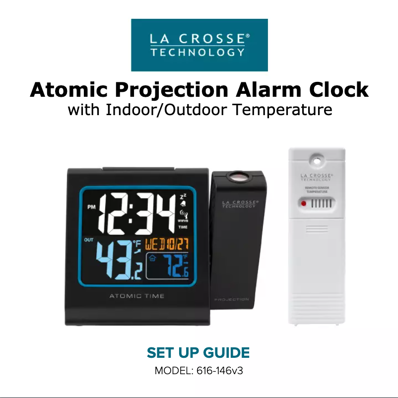 Page n°1 - Manuel utilisateur La Crosse Technology 616-146V3