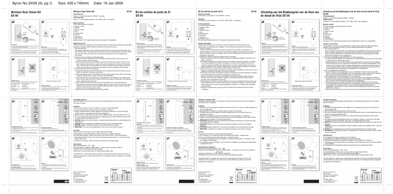 Image de la première page du manuel de l'appareil SX56