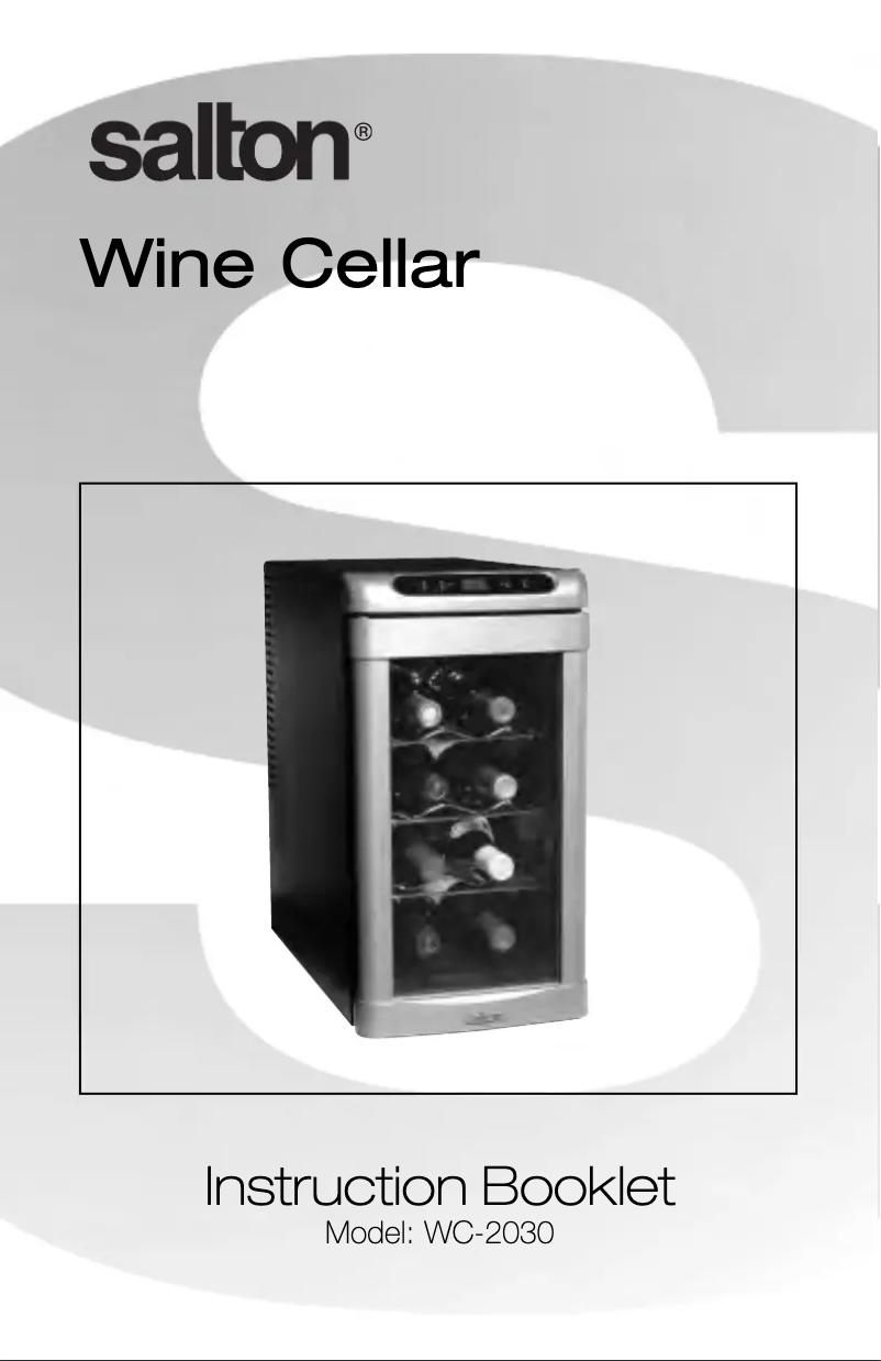 Image de la première page du manuel de l'appareil WC-2030