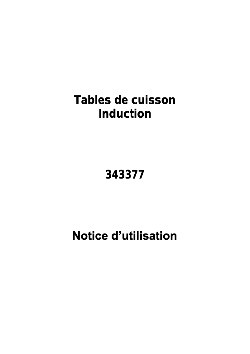 Page n°1 - Manuel utilisateur Brico Dépôt 343377
