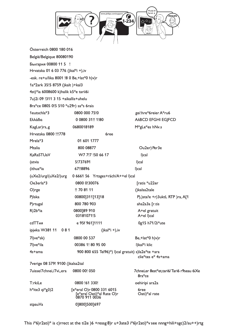 Page 1 de la notice Manuel utilisateur Philips 37PFL8694H