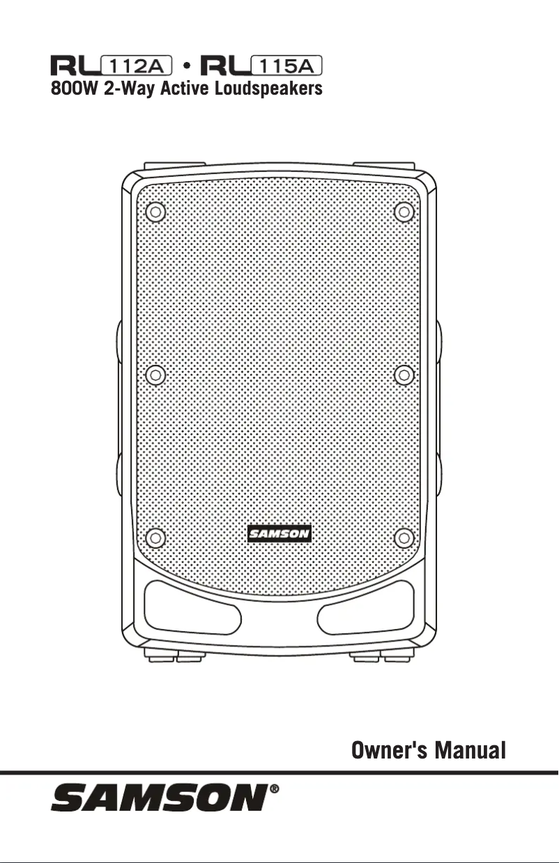 Page 1 de la notice Manuel utilisateur Samson RL115A