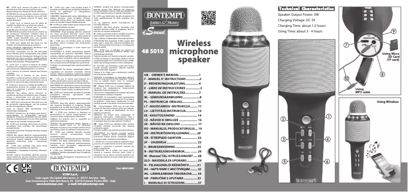 Imagen de la primera página del manual del dispositivo 48 5010