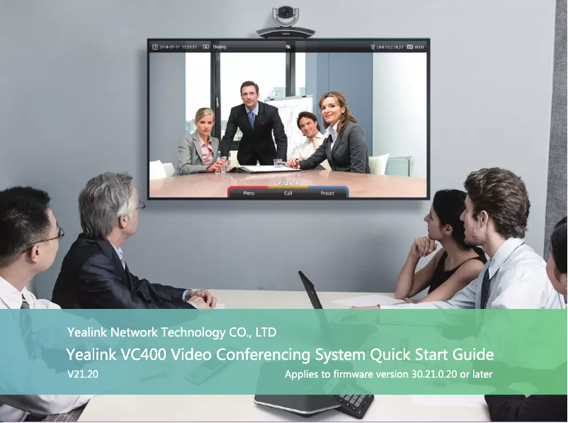 Image de la première page du manuel de l'appareil VC400