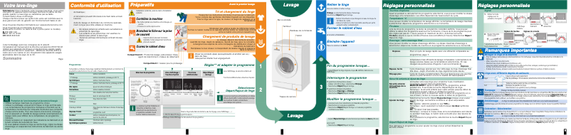Page n°1 - Manuel utilisateur Siemens WM14E476FG