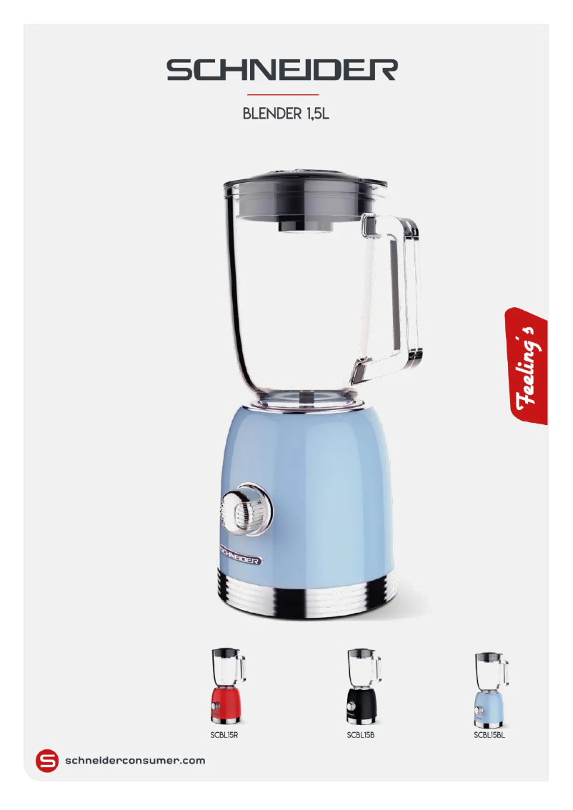 Imagen de la primera página del manual del dispositivo SCBL15BL