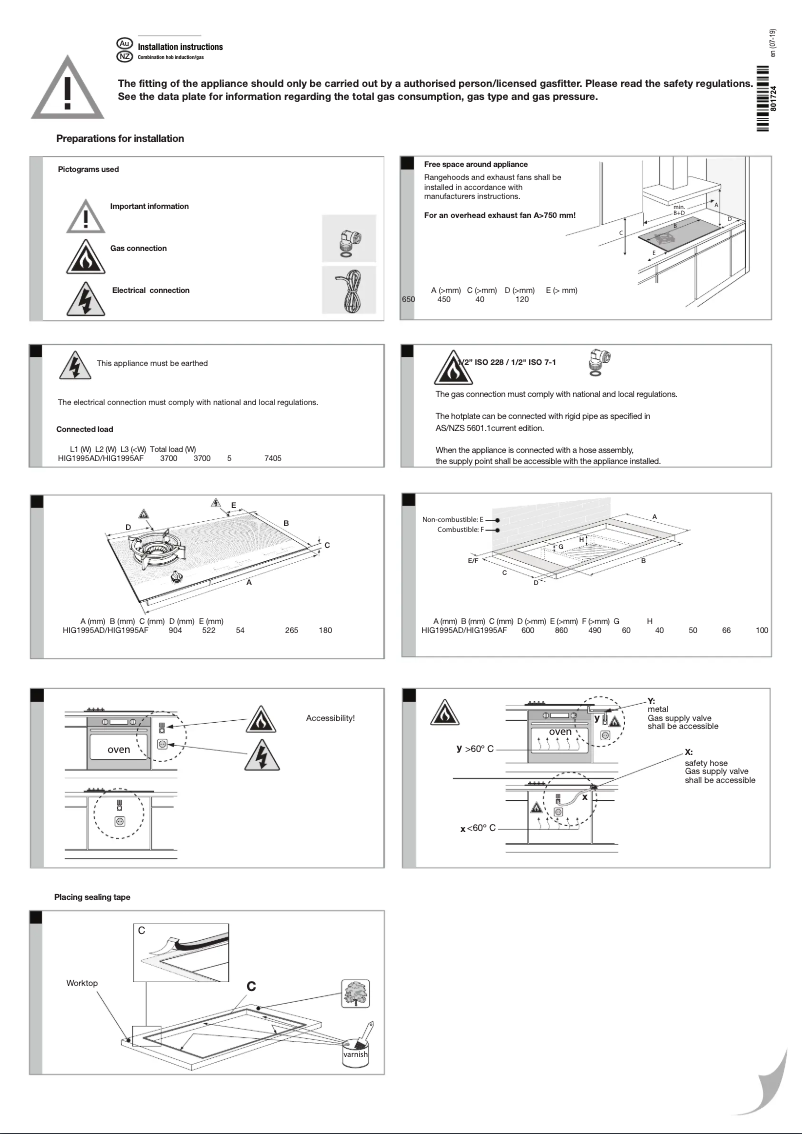 Image de la première page du manuel de l'appareil HIG1995AD