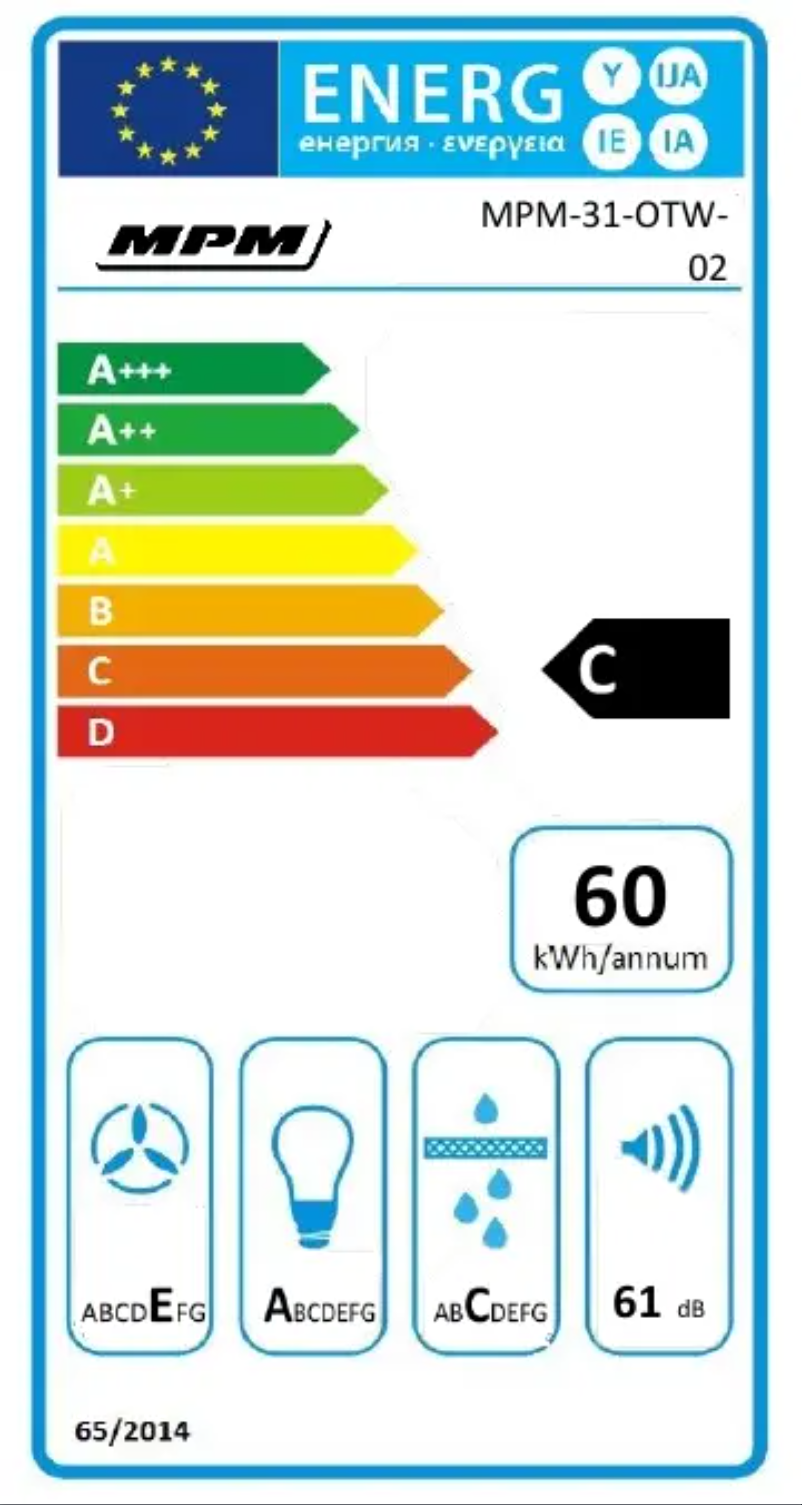 Page n°1 - Label énergétique MPM MPM-31-OTW-02