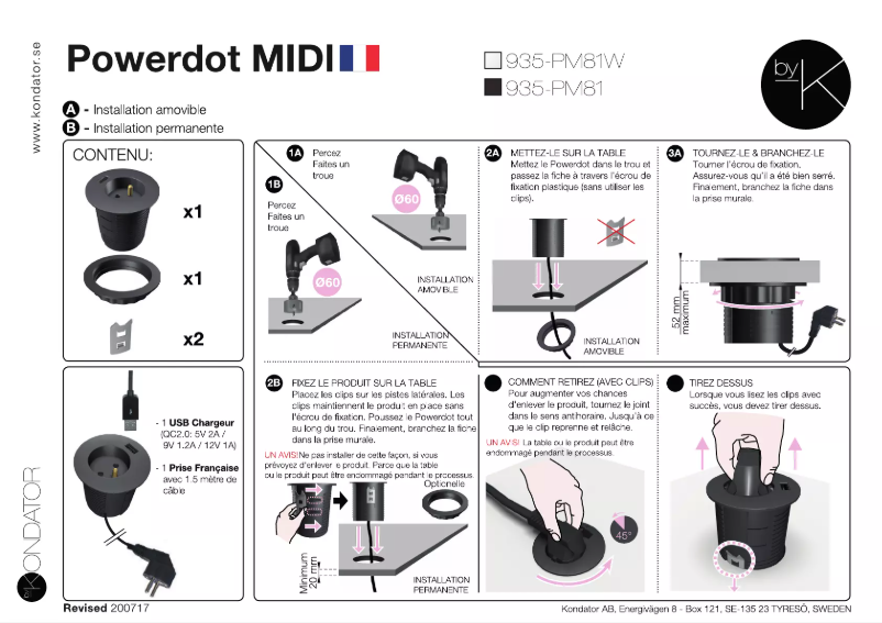 Página 1 del manual Manual de usuario Kondator 935-PM81W