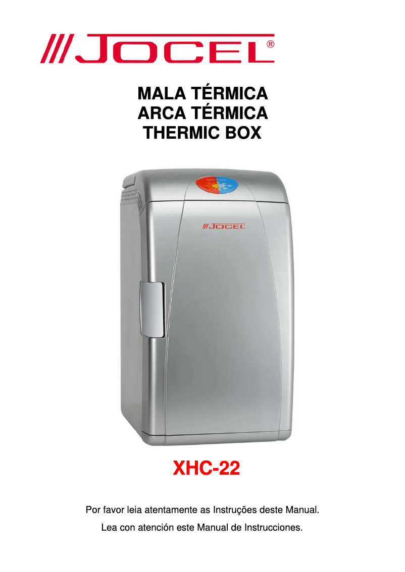 Image de la première page du manuel de l'appareil XHC-22