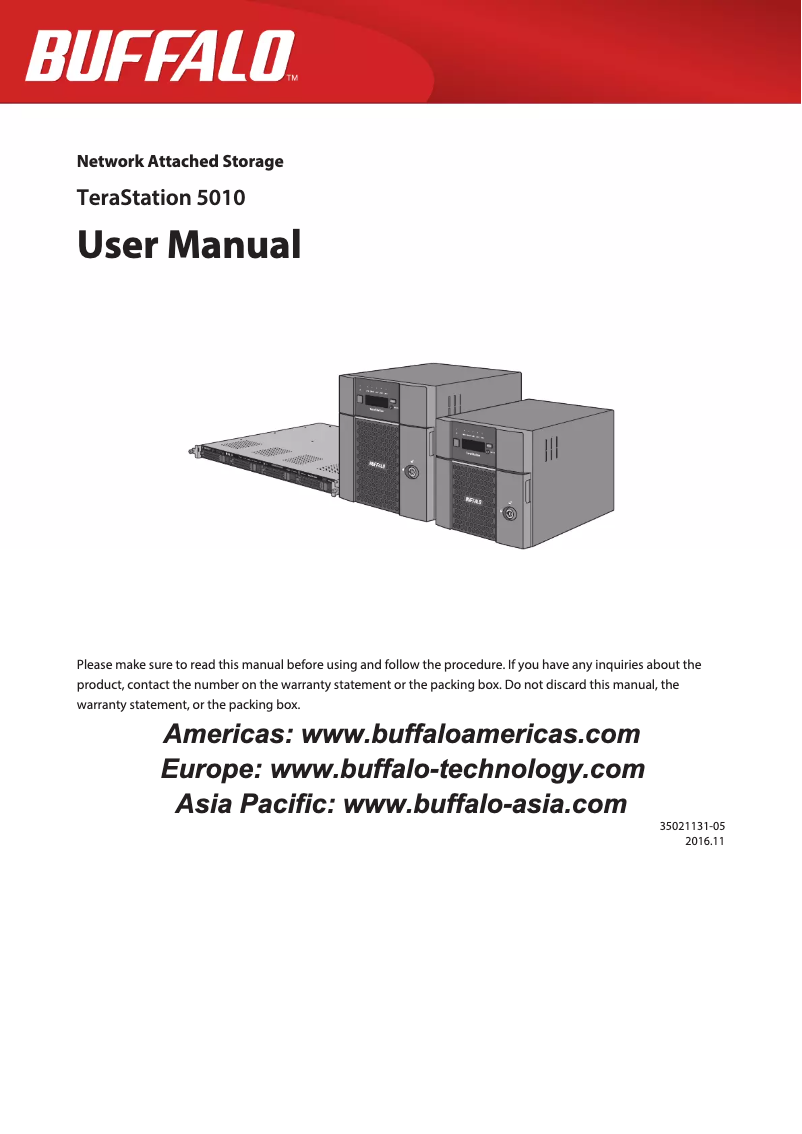 Page n°1 - Manuel utilisateur Buffalo TeraStation TS5410DN