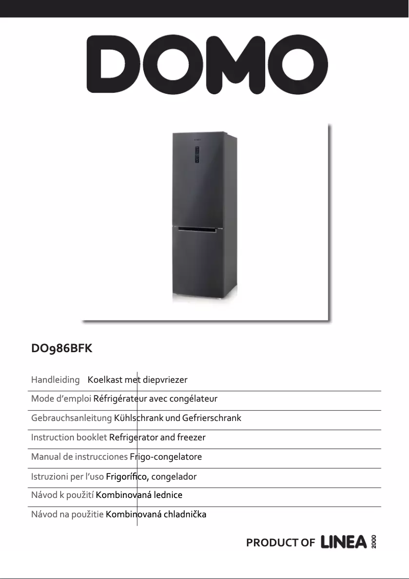 Image de la première page du manuel de l'appareil DO986BFK