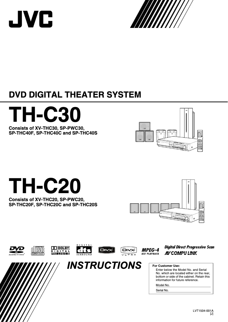 Página 1 del manual Manual de usuario JVC TH-C30