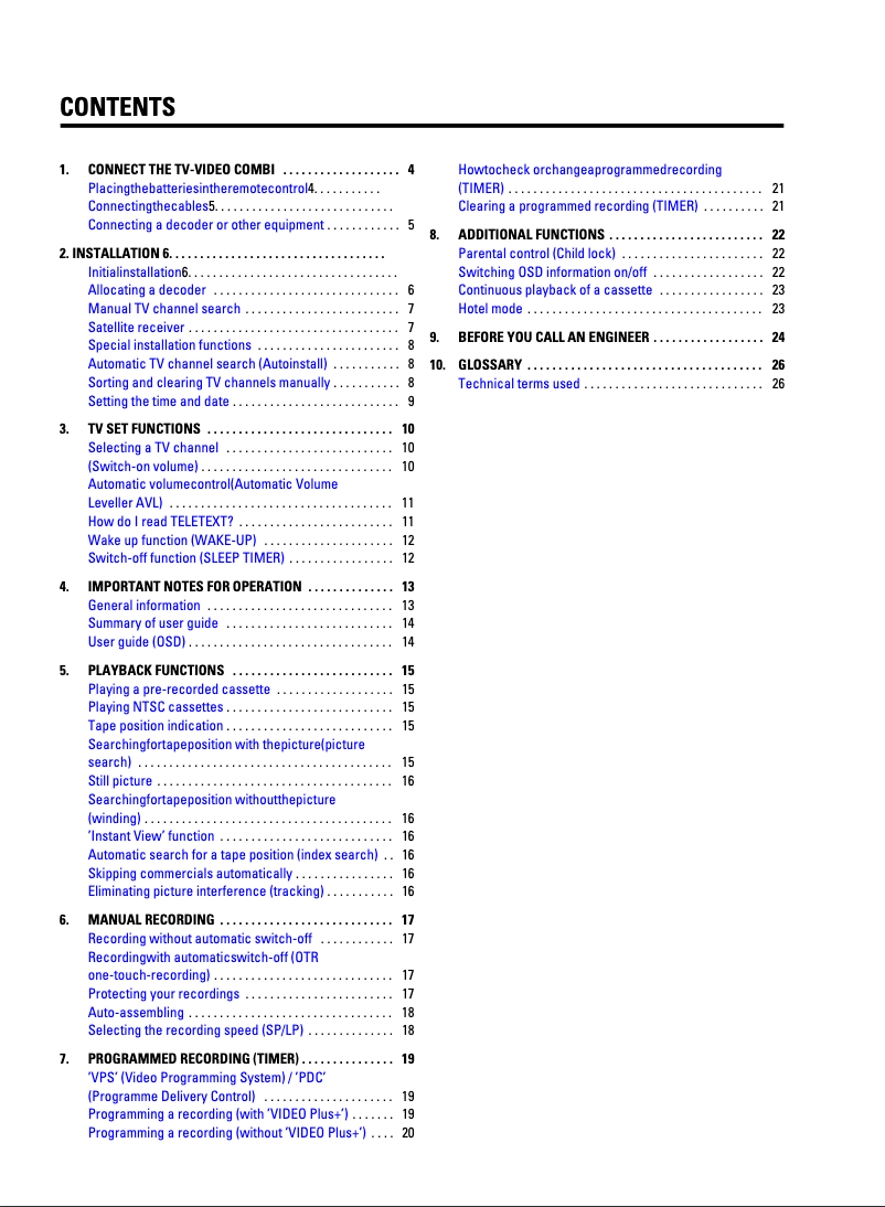 Image de la première page du manuel de l'appareil 14PV220