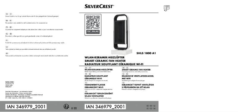 Page n°1 - Manuel utilisateur SilverCrest SHLS 1800 A1