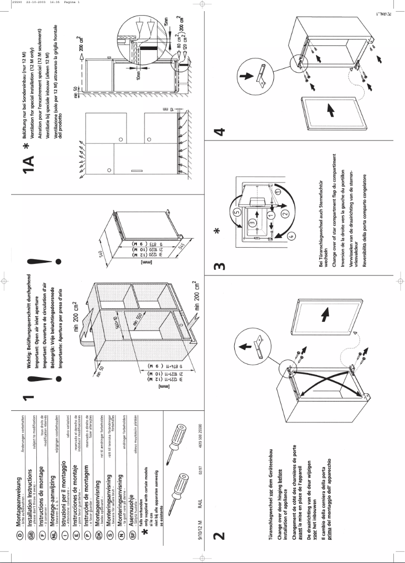 Página 1 del manual Manual de usuario Smeg FR 205 A