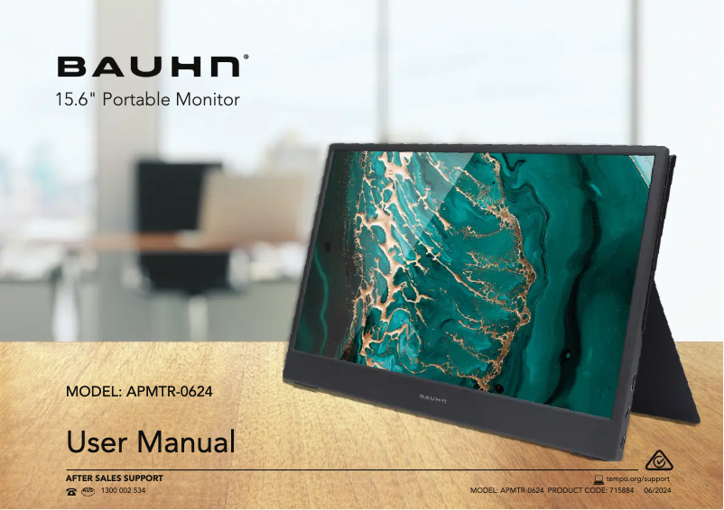 Page 1 de la notice Manuel utilisateur Bauhn APMTR-0624