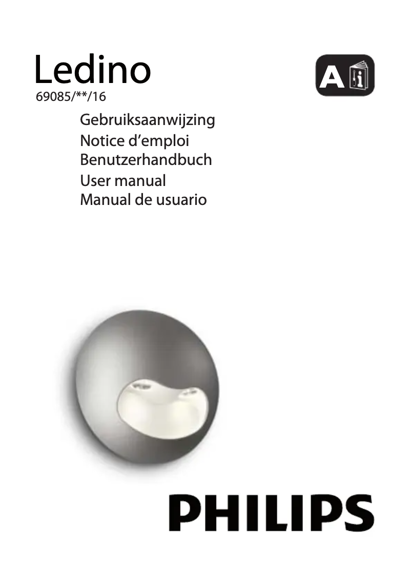 Page 1 de la notice Manuel utilisateur Philips Ledino 690853116