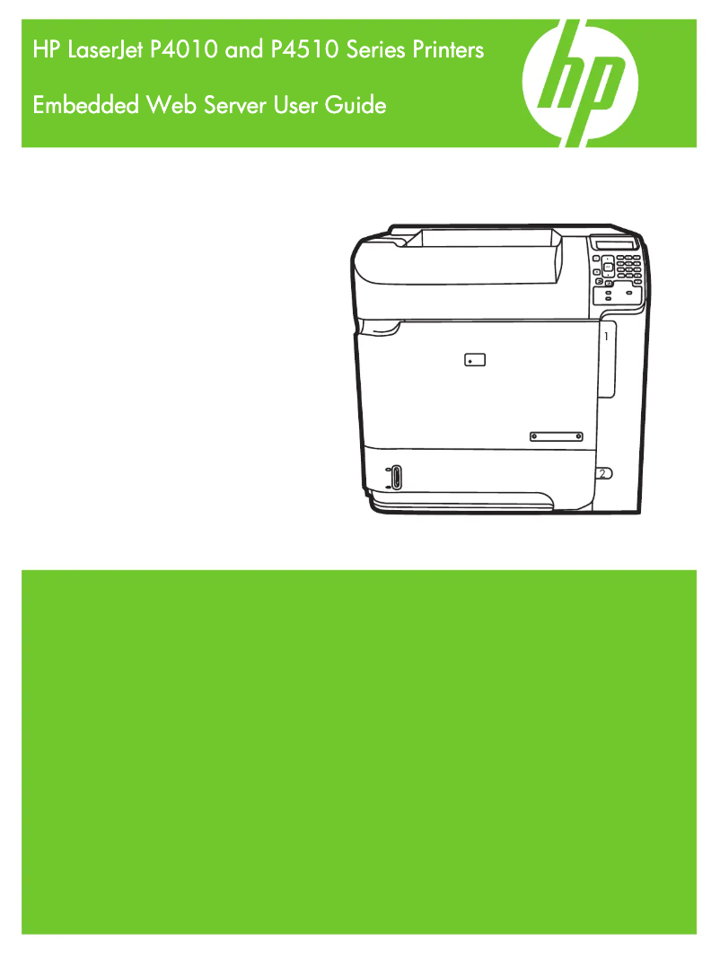 Image de la première page du manuel de l'appareil LaserJet P4010