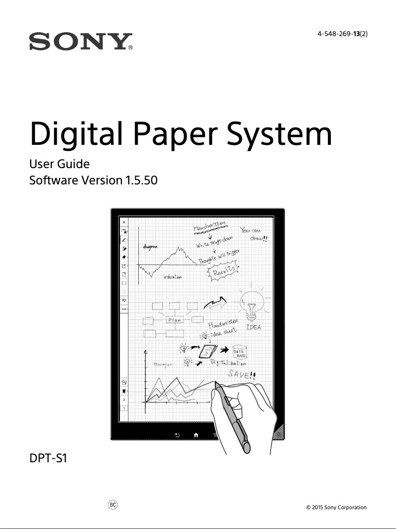 Image de la première page du manuel de l'appareil DPT-S1
