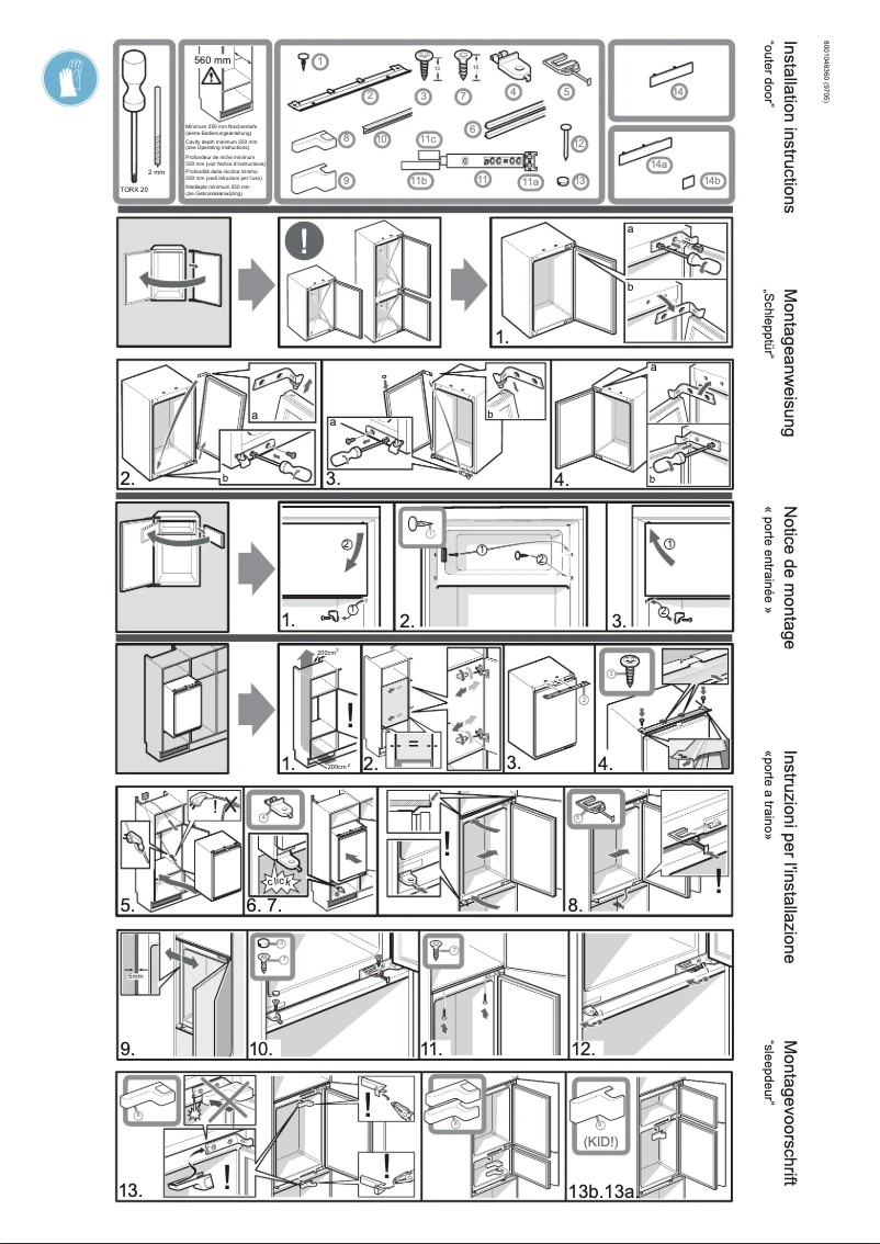 Page n°1 - Guide d'installation Neff K1514X7FF