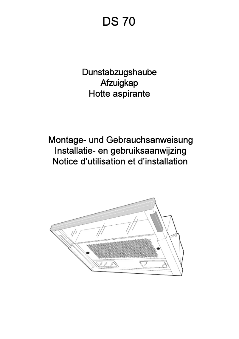 Page n°1 - Manuel utilisateur AEG-Electrolux DS 70