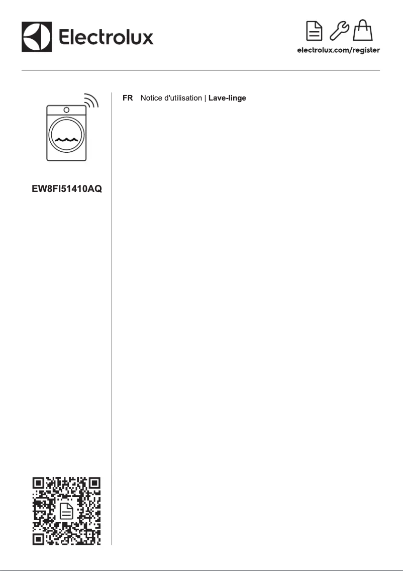 Page 1 de la notice Manuel utilisateur Electrolux EW8FI51410AQ
