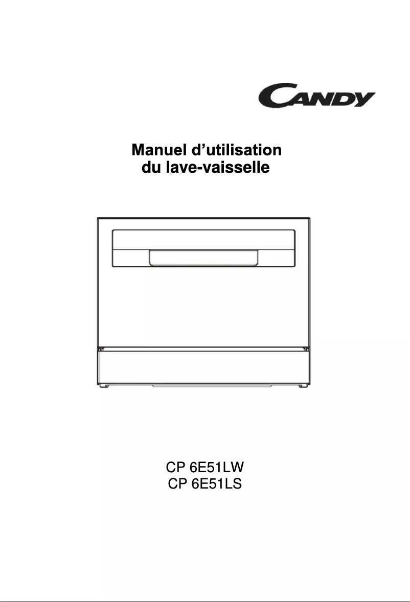 Page 1 de la notice Manuel utilisateur Candy CP 6E51LS