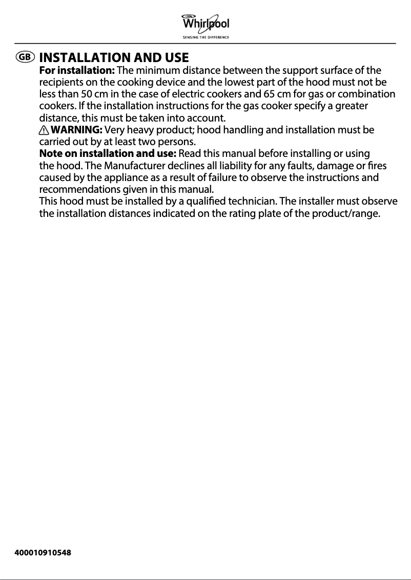 Imagen de la primera página del manual del dispositivo WSLK 65/1 AS W