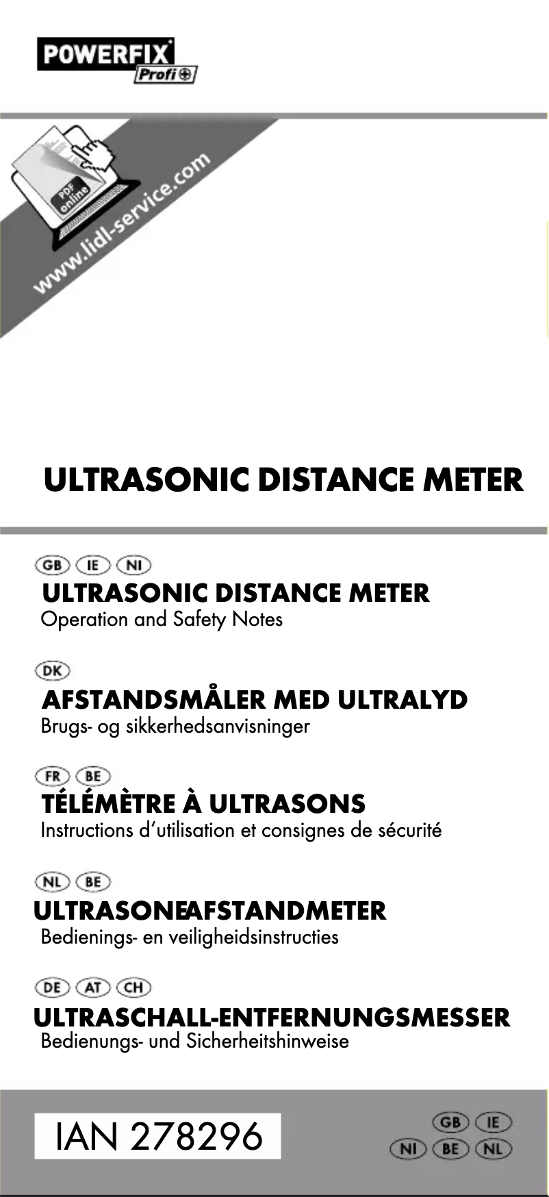 Page n°1 - Manuel utilisateur Powerfix HG01701A