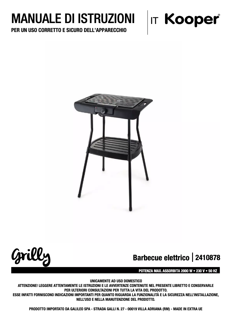 First page image of the manual for 2410878