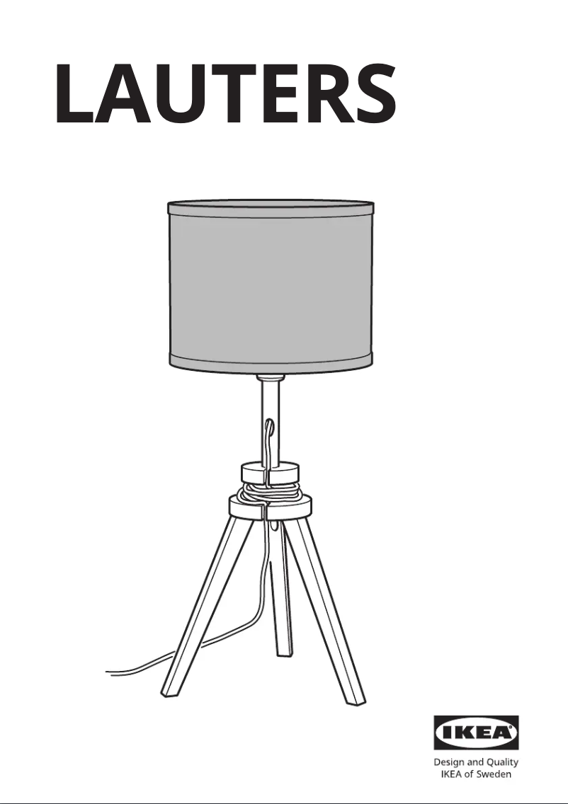 Page 1 de la notice Manuel utilisateur Ikea LAUTERS 504.048.95