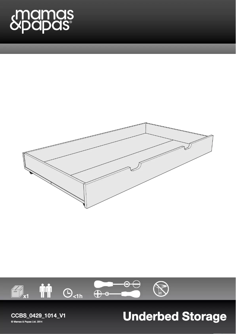 Image de la première page du manuel de l'appareil Underbed Storage