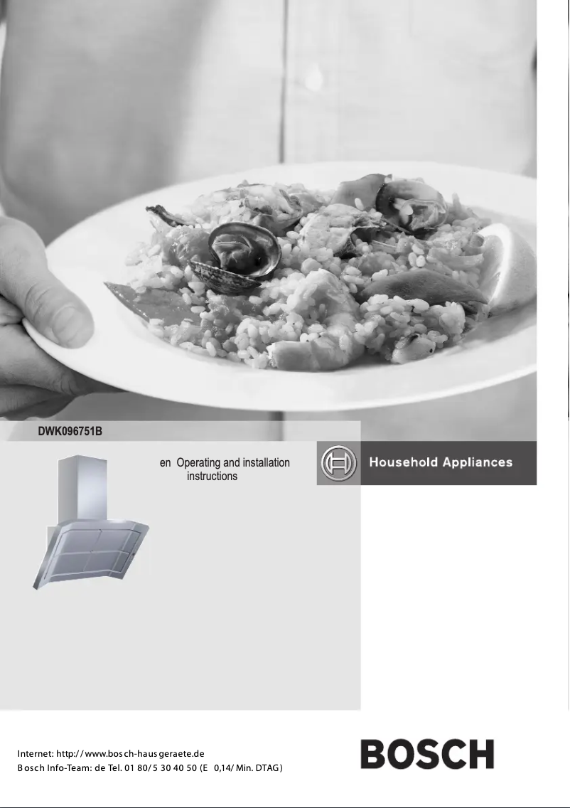 Page 1 de la notice Manuel utilisateur Bosch DWK096751B