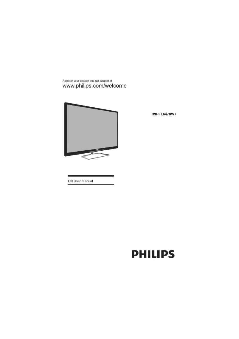 Page 1 de la notice Manuel utilisateur Philips 6000 series 39PFL6470