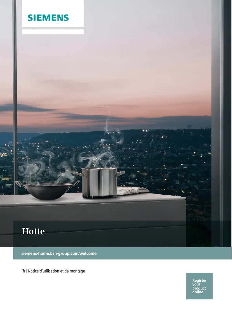 Page 1 de la notice Guide d'installation Siemens iQ500 LC98BIP50